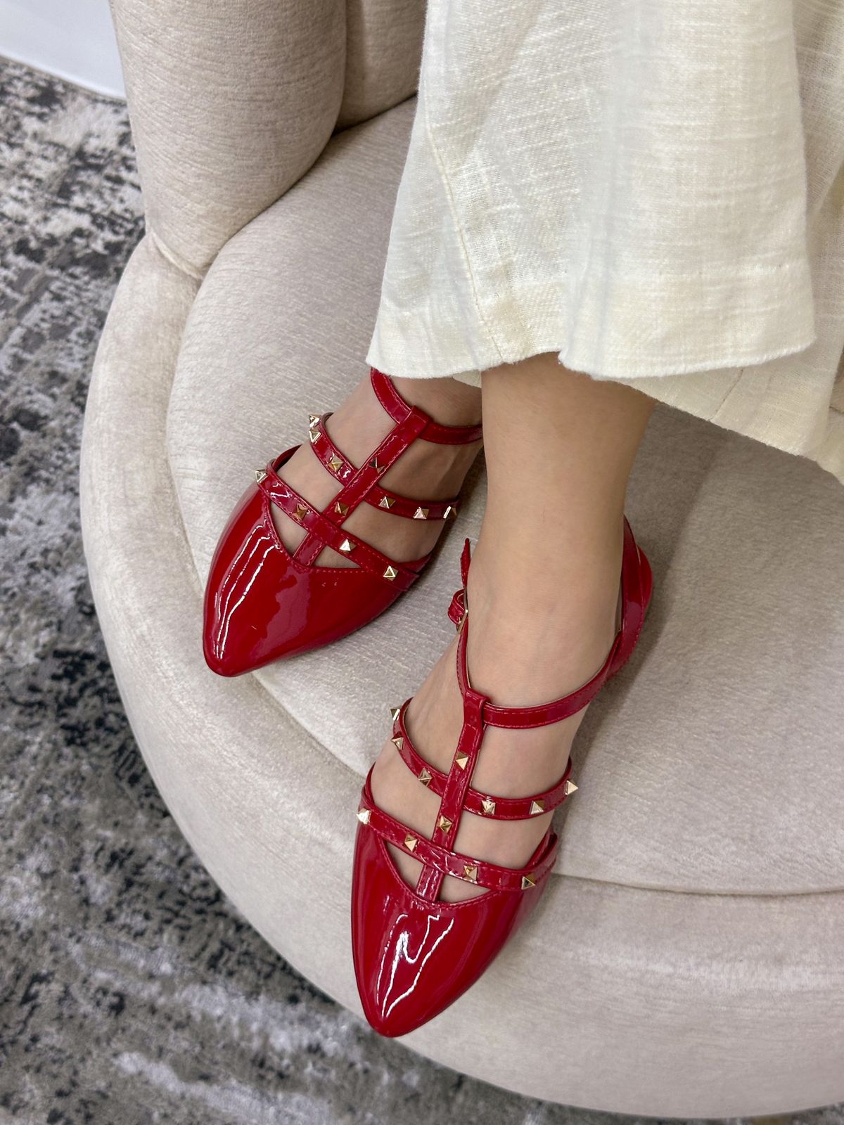 Baleta de Dama Y2418 Rojo