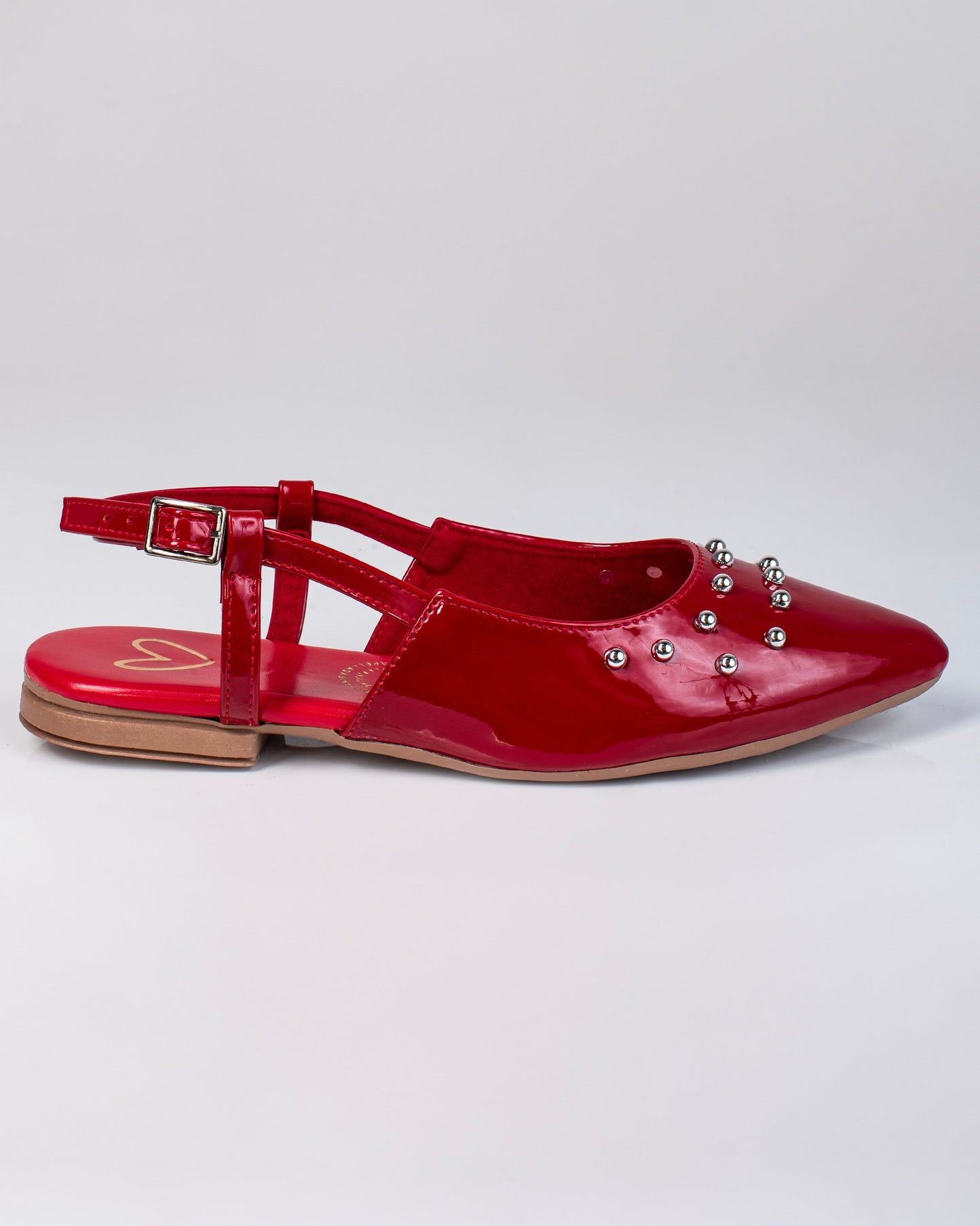 Baleta de Dama Cerrada Y2437 Rojo