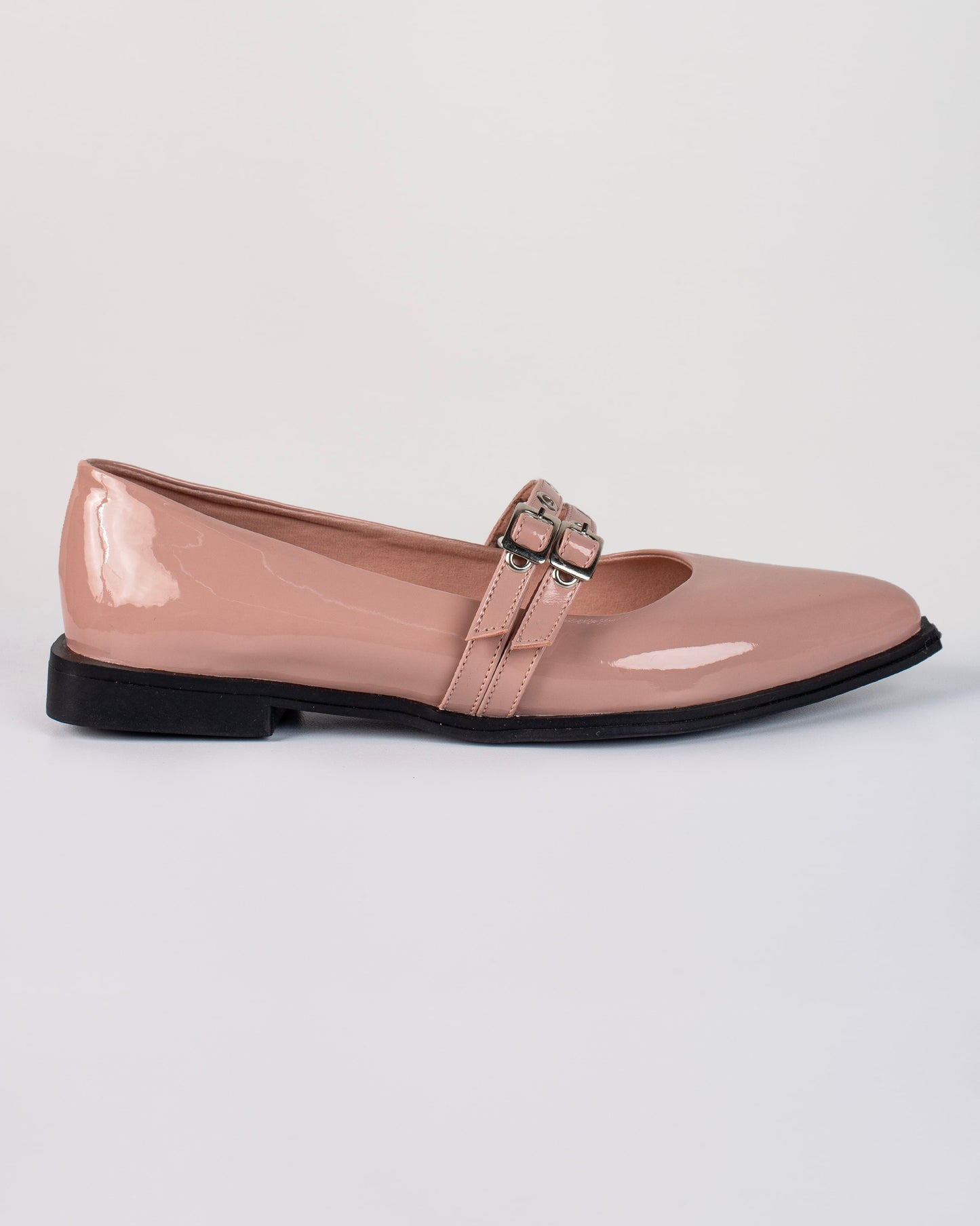 Mules hebilla T325 cerrado Nude