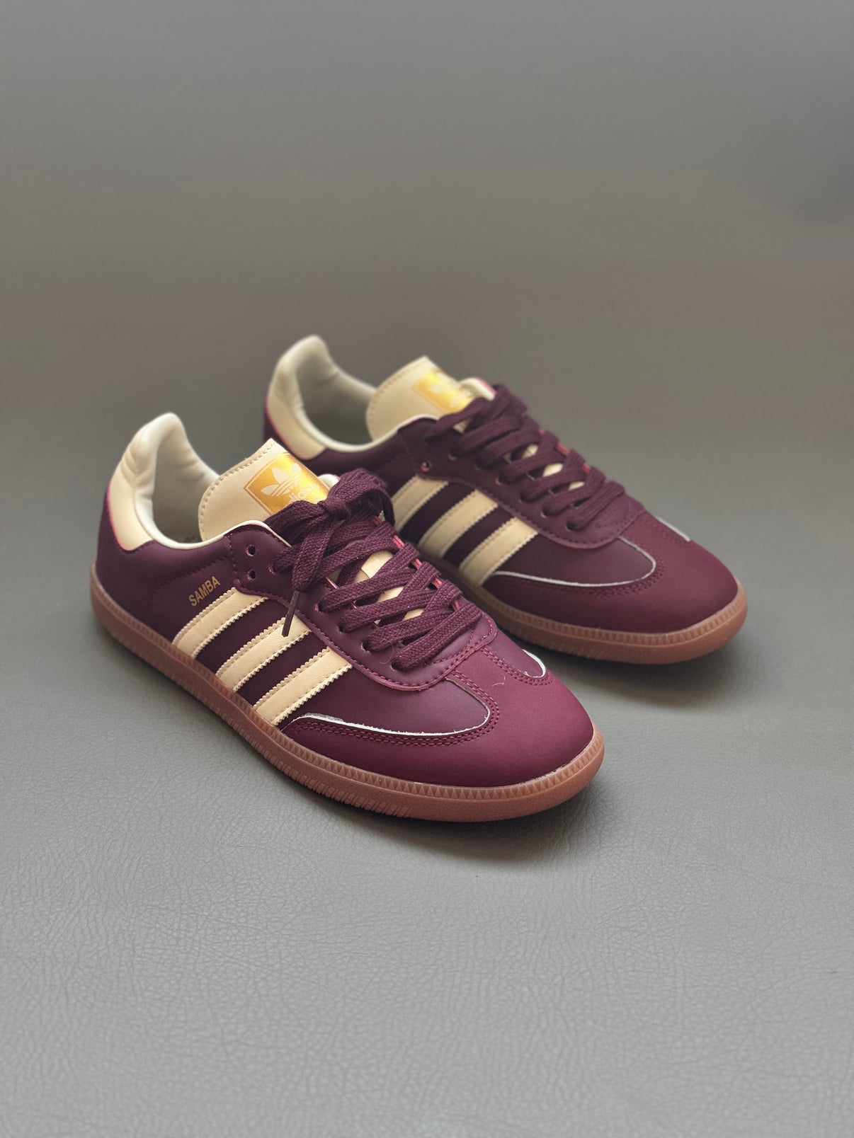 ADIDAS SAMBA OG Maroon Gold Metallic