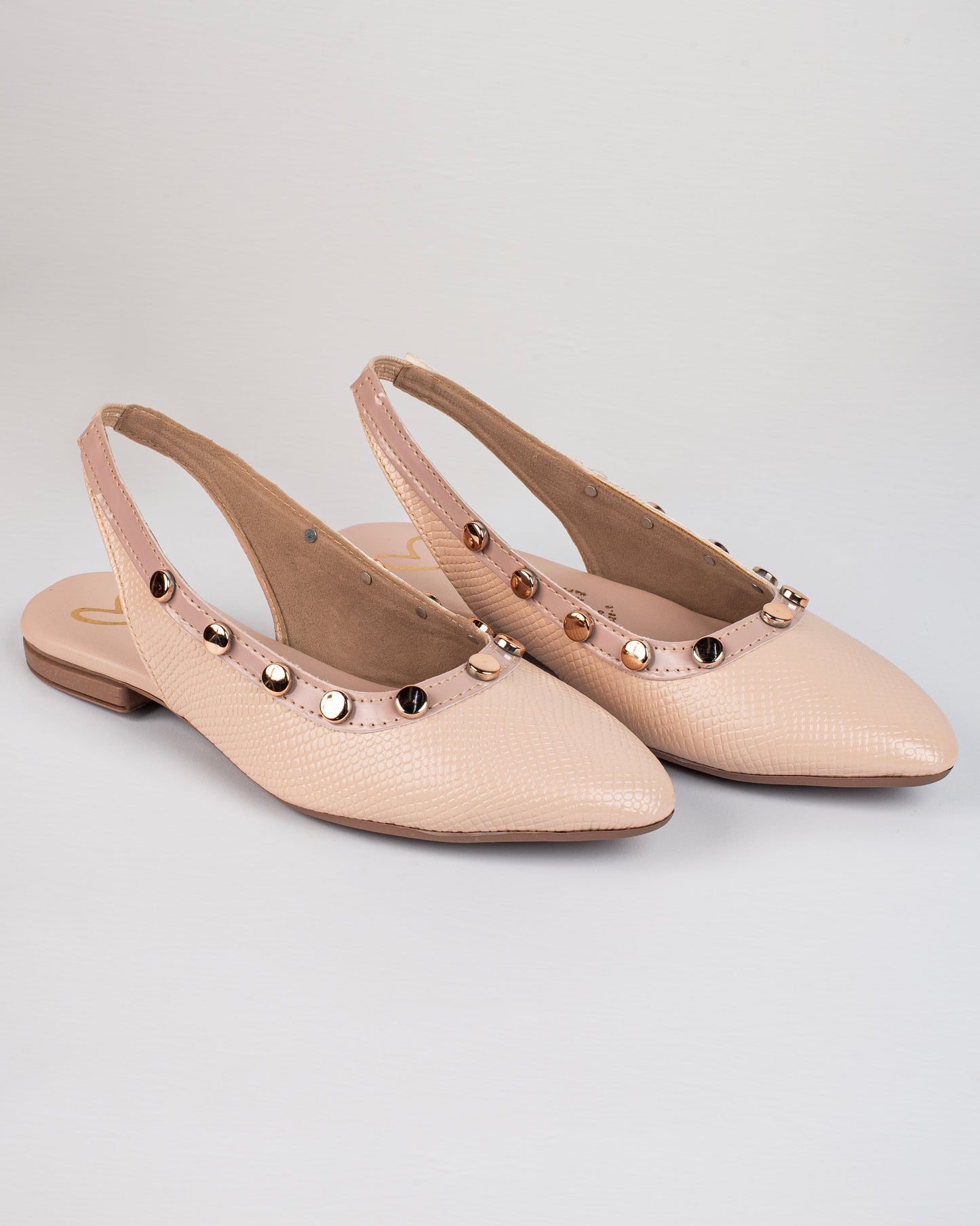 Baleta de Dama  sueco tache Y2419 Nude