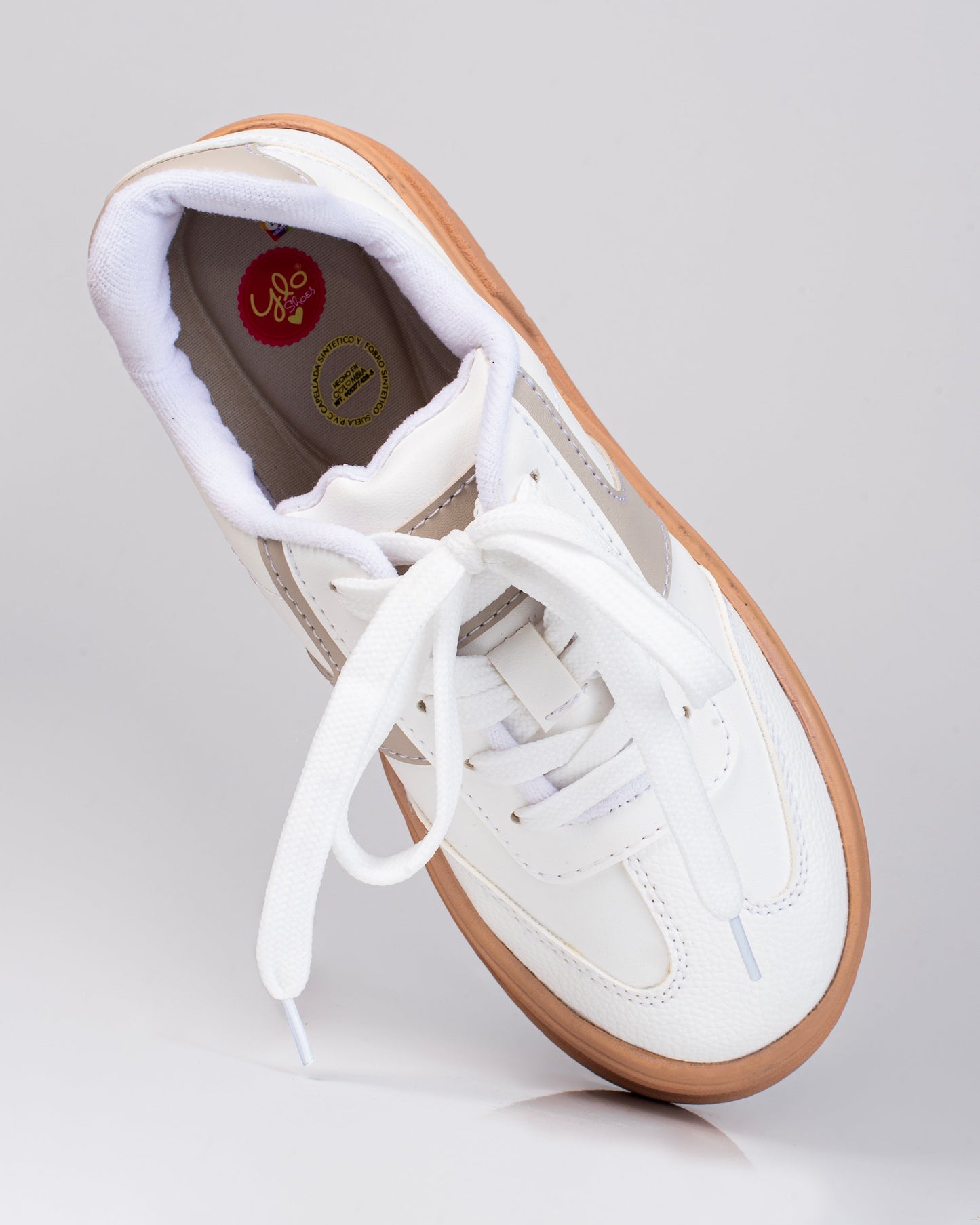 Tenis Emma suela cafe 3 cm