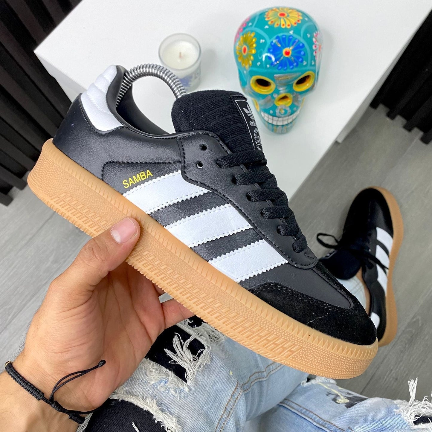ADIDAS SAMBA PLATAFORMA NEGRA