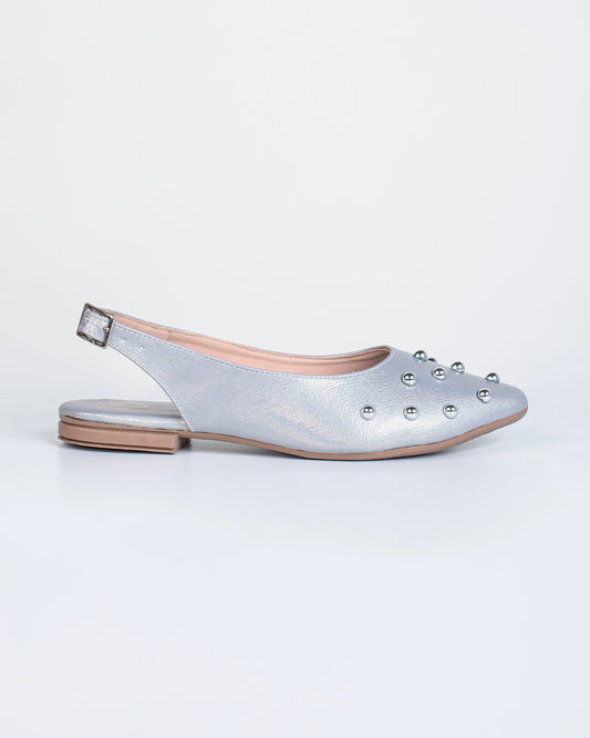 Baleta de Dama Mules Y2422 Plata