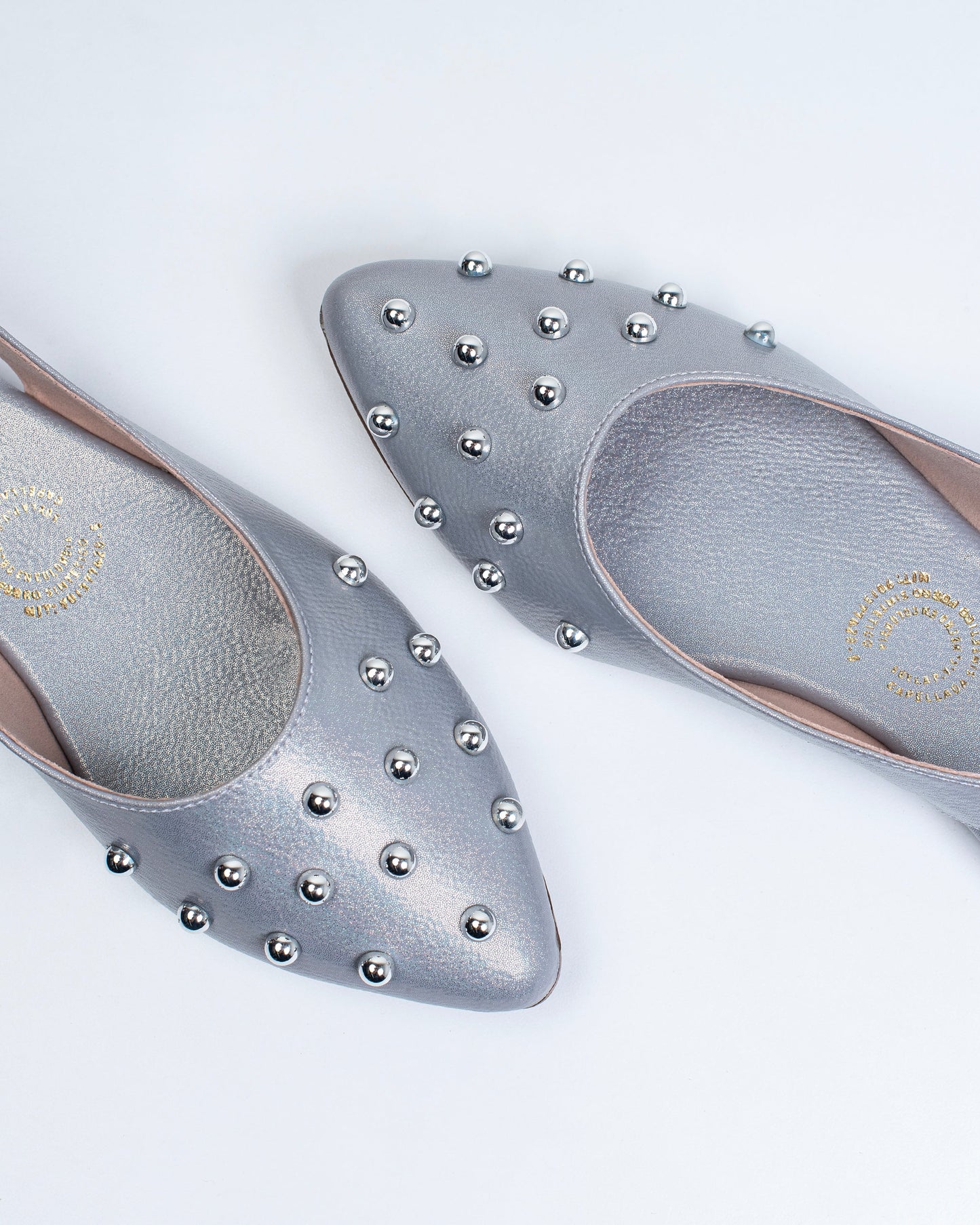 Baleta de Dama Mules Y2422 Plata