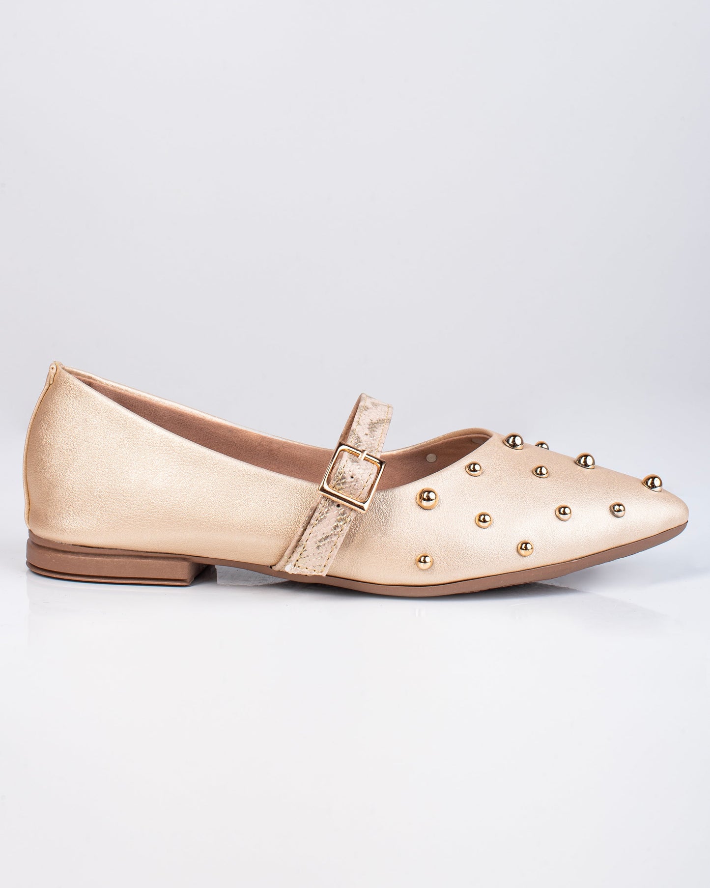 Baleta de Dama Cerrada Y439  champagne