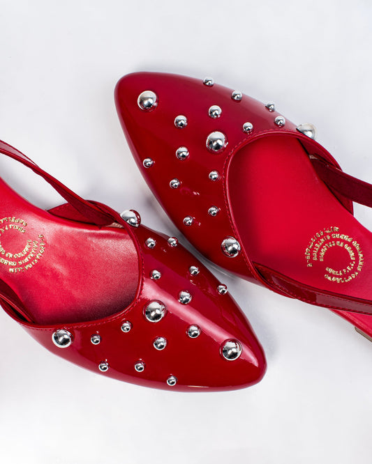 Baleta de Dama Y434 Rojo