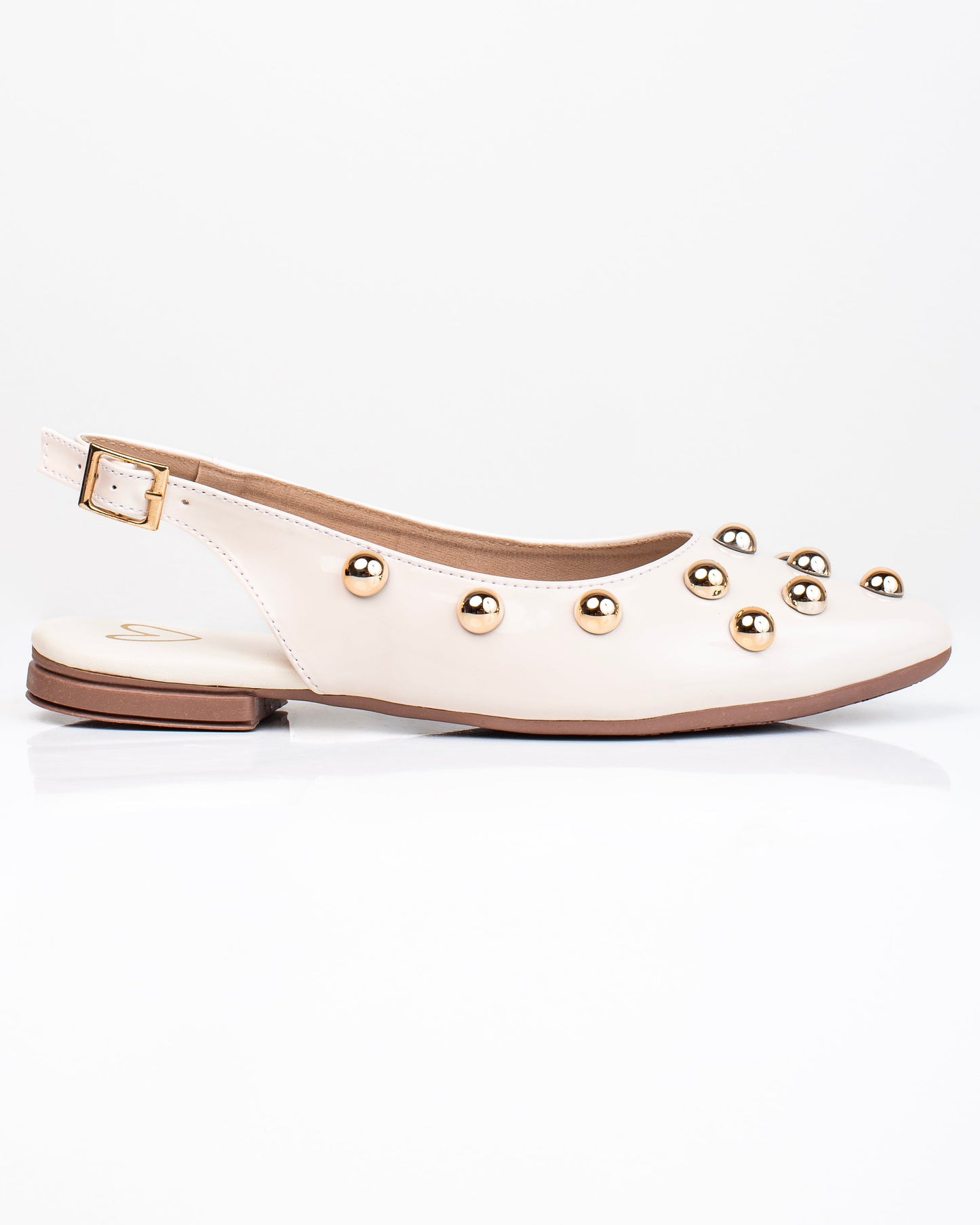 Baletas Sueca Taches Y2460  – Con estoperoles grandes y suela antideslizante | Ylo Shoes