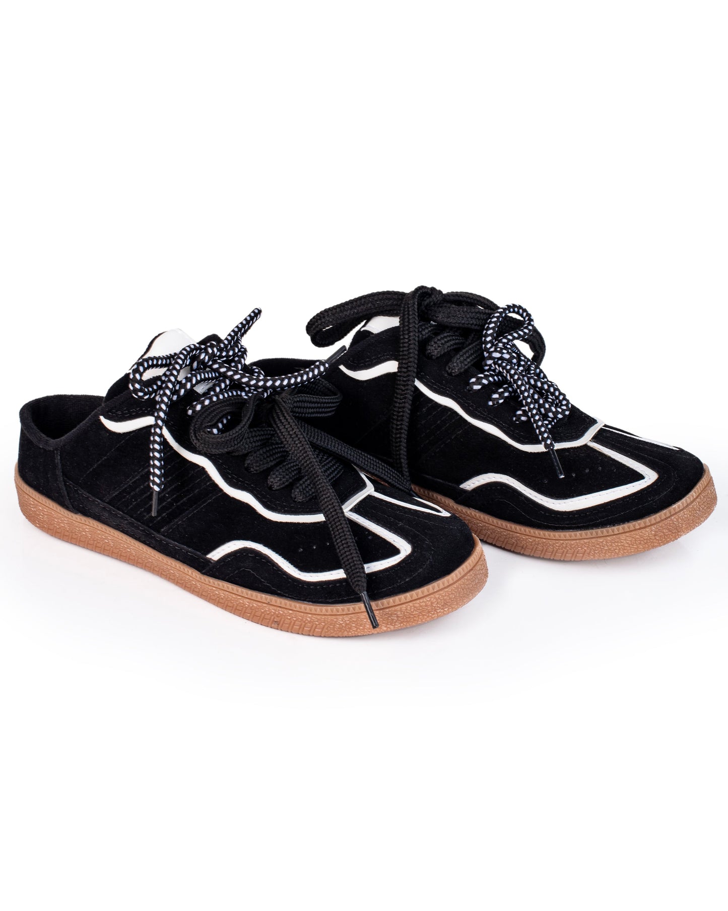 Moka | Mule Sneakers femeninos en gamuza sintética – Ylo Shoes