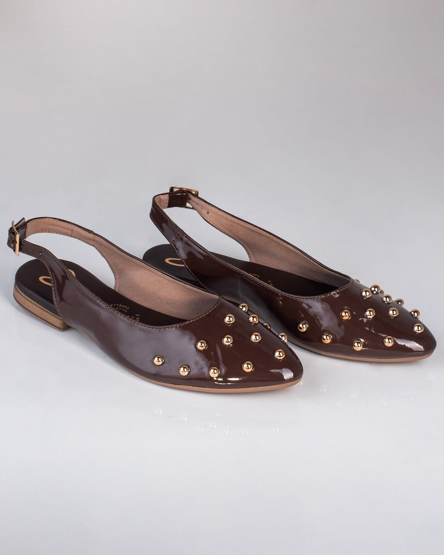 Baleta de Dama Y2422 Marrón charol