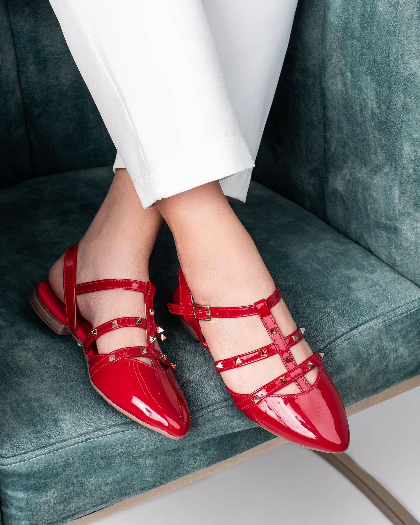 Baleta de Dama Y2418 Rojo