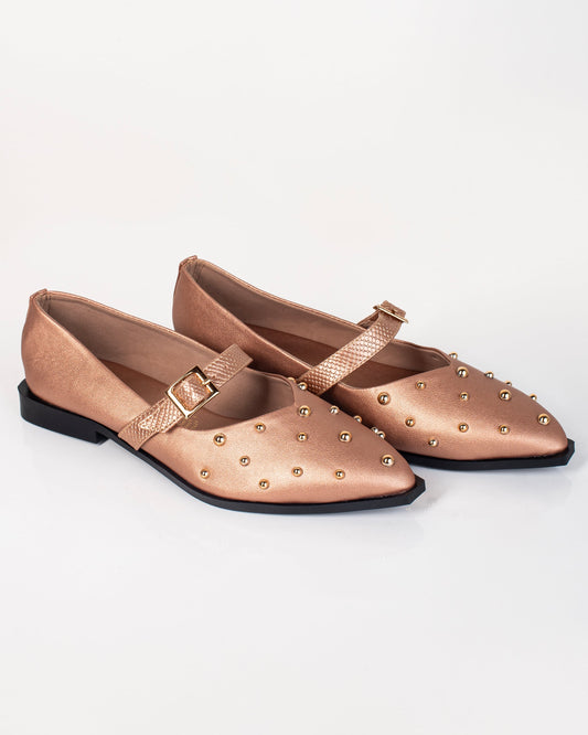 Mules de Dama T2439 cerrado  Oro rosa