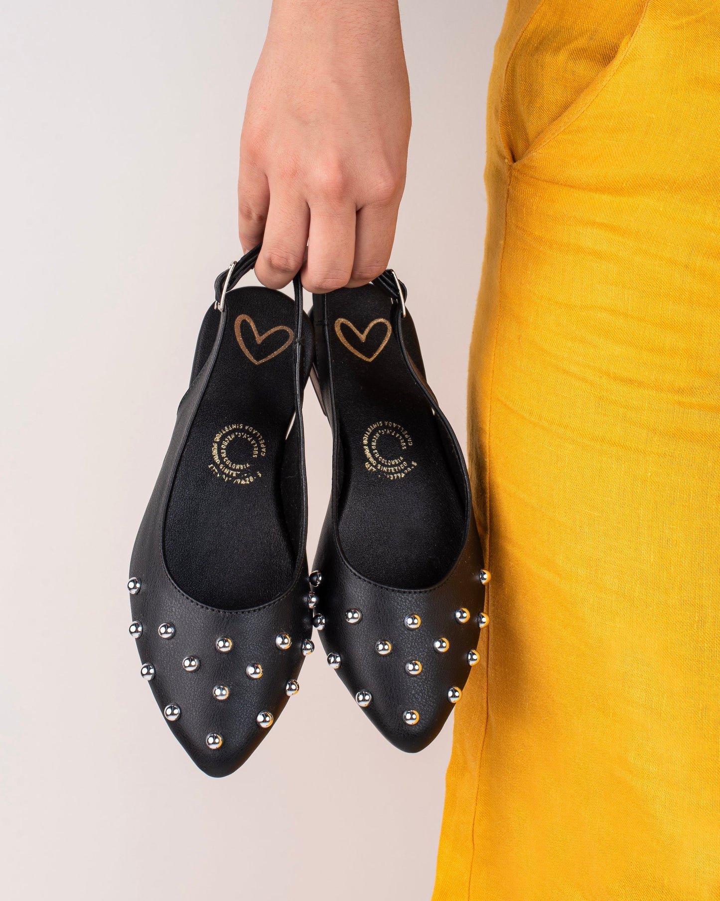 Baleta de Dama Mules Y2422 Negro