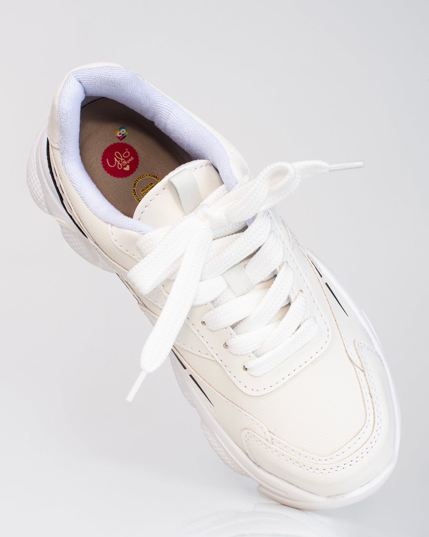 Tenis Magnolia V703 para mujer – Suela chunky de 3 cm | Ylo Shoes