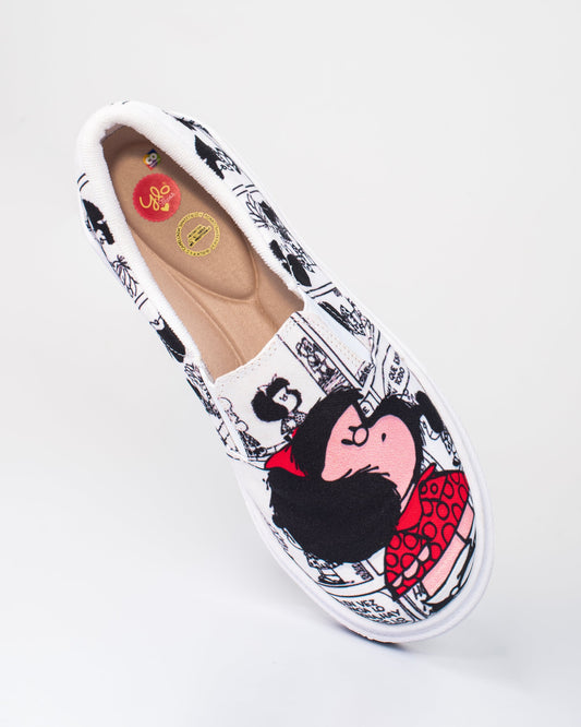 Tenis mocasin Mafalda en Tela Z17