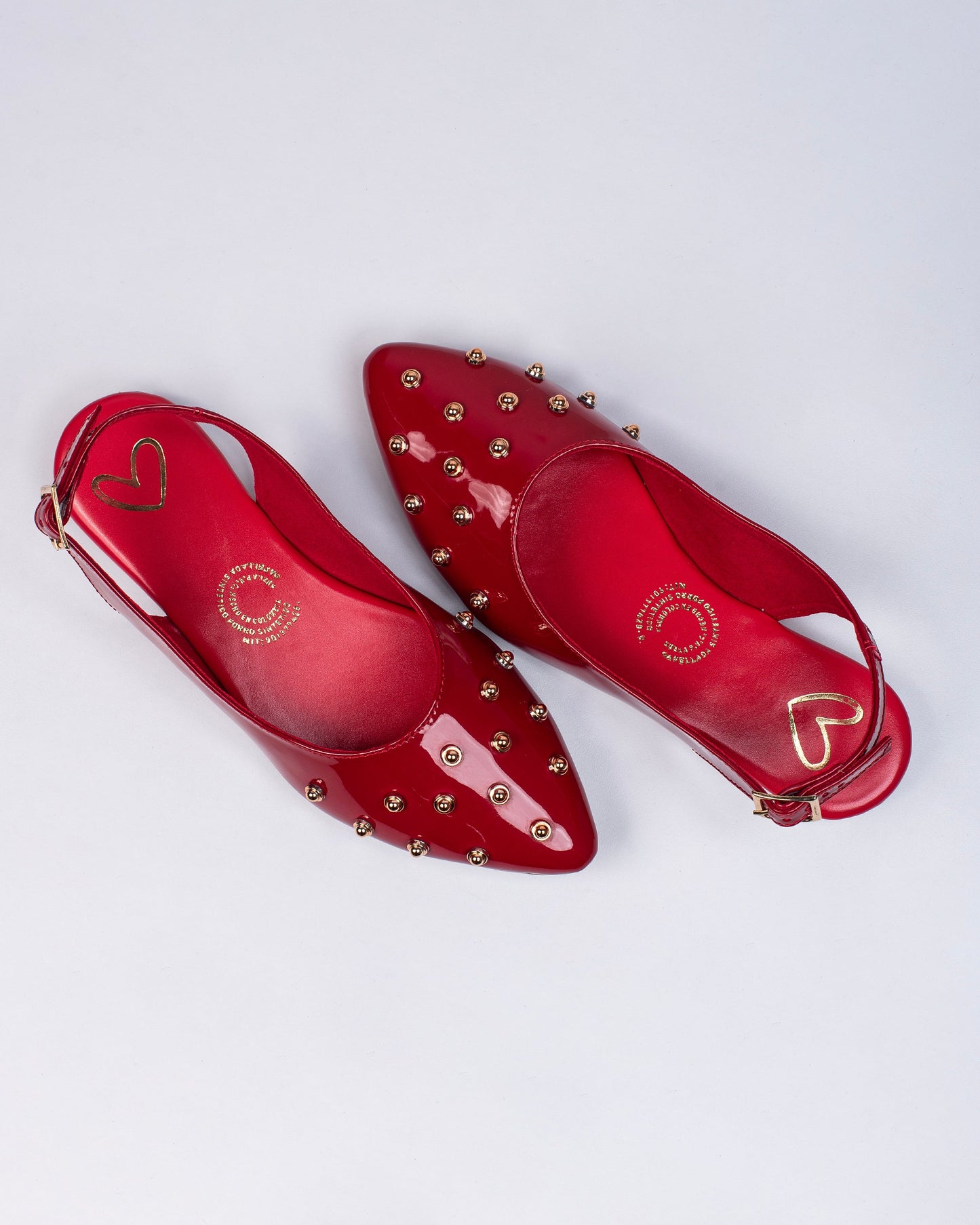 Baleta de Dama Mules Y2422 Rojo